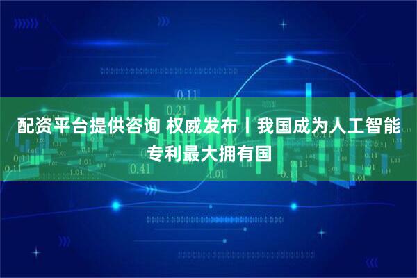 配资平台提供咨询 权威发布丨我国成为人工智能专利最大拥有国